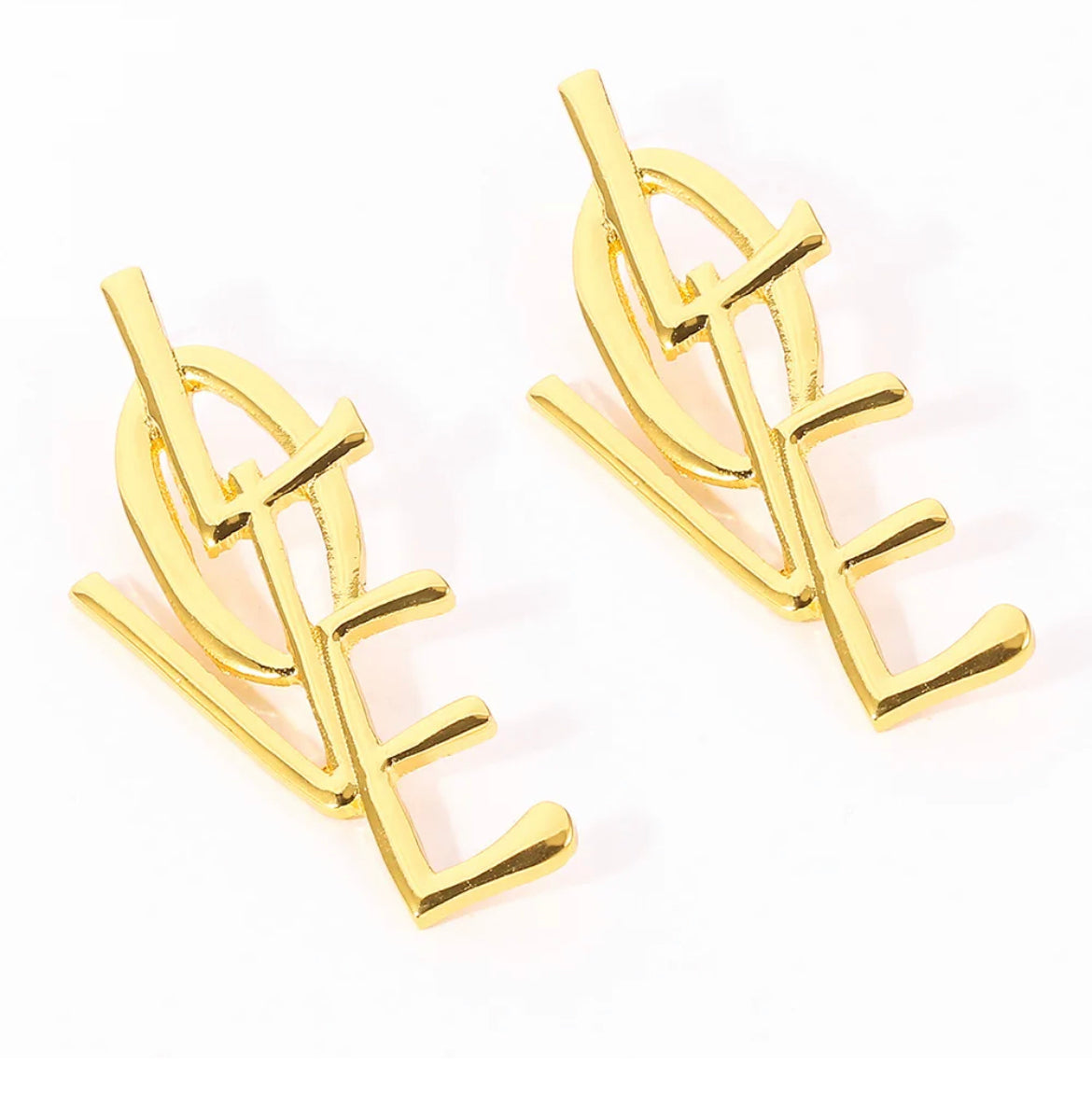 “Love to Love” Gold Earrings