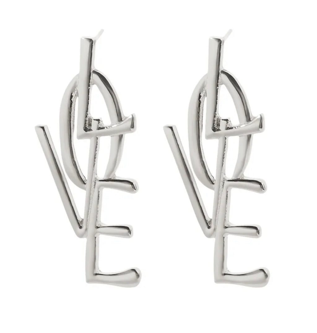 “Love to Love” Silver Earrings