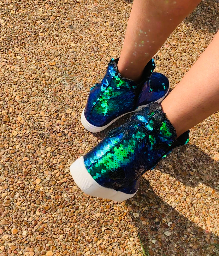 Mermaid sequin hot sale sneakers