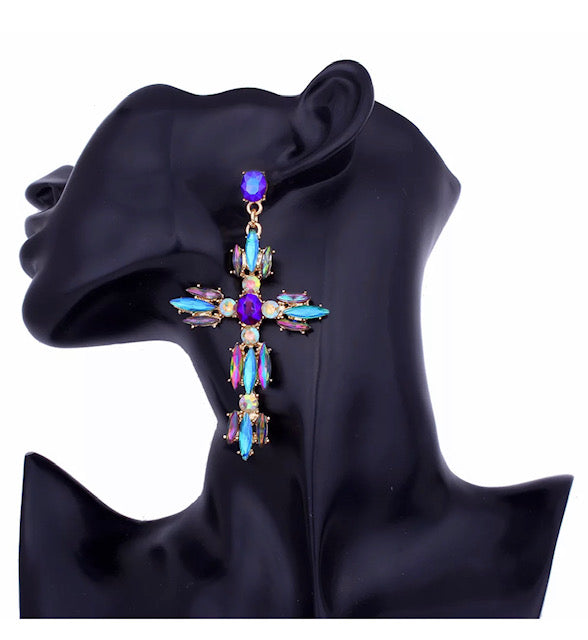 Heather Sky Statement Earrings