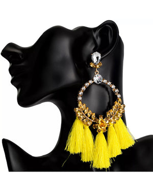 Sassy Lemon Statement Earrings